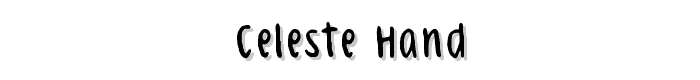 Celeste Hand font